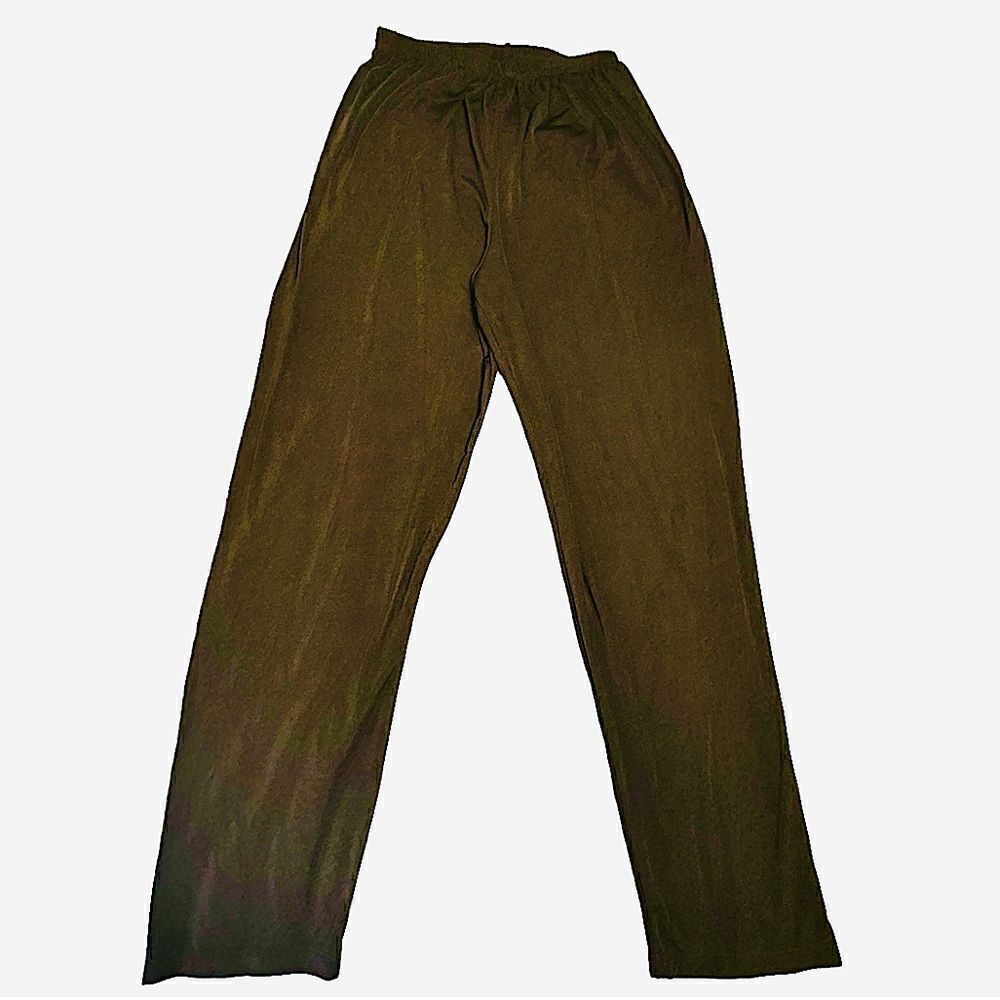 Shimmery Black Impressions Lifestyle Pull on elastic waist Pants size Small.